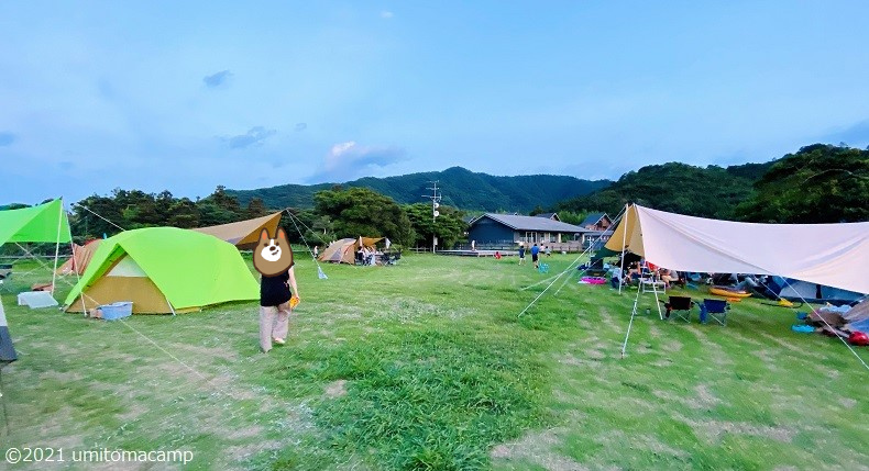 須佐湾エコロジーキャンプ場　フリーサイト②